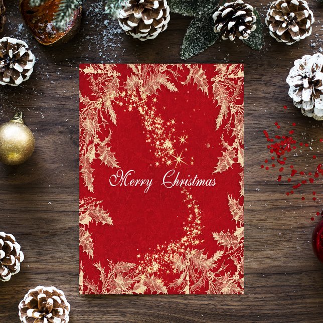 Merry Christmas Card (Red Christmas Card)