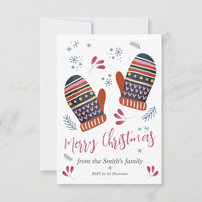Merry Christmas card cute and cozy personalized (Front)