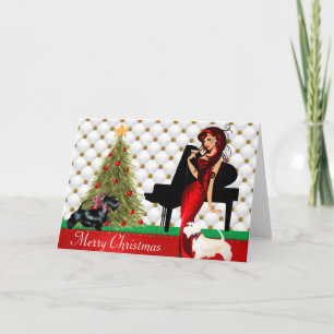 Merry Christmas Card from Sophisticated Woman