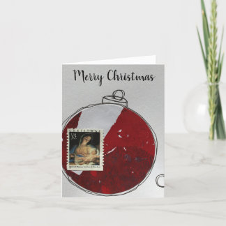 Merry Christmas Card - hand drawn ornament 2020-10
