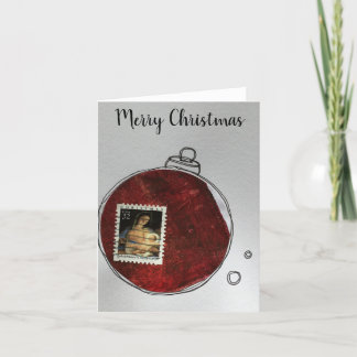 Merry Christmas Card - hand drawn ornament 2020-11