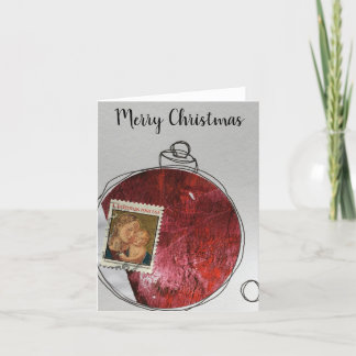 Merry Christmas Card - hand drawn ornament 2020-12