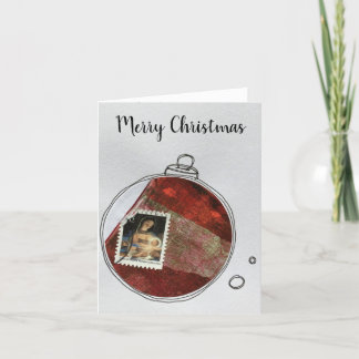 Merry Christmas Card - hand drawn ornament 2020-2