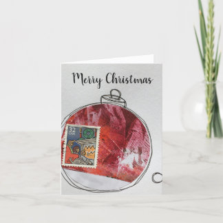 Merry Christmas Card - hand drawn ornament 2020-4