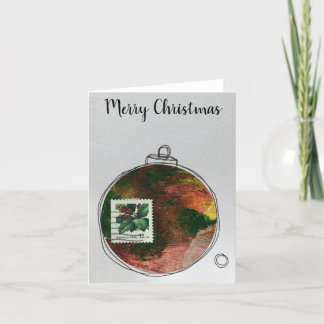Merry Christmas Card - hand drawn ornament 2020-8