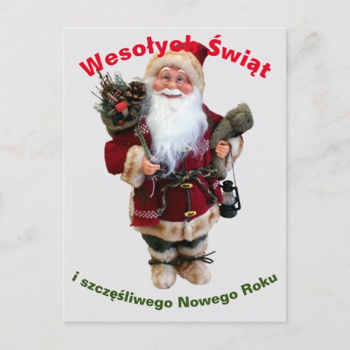 Merry Christmas Card in Polish Wesołych Świąt