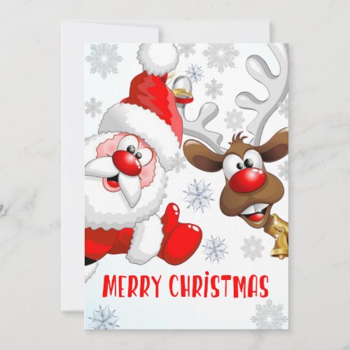 Merry Christmas Card Santa Claus Card 