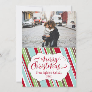Merry Christmas Card w/ Vintage Color Palette