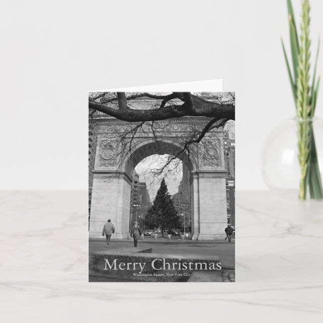 Merry Christmas Card Washington Square NYC (Front)