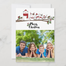 Merry Christmas card with personalized photo