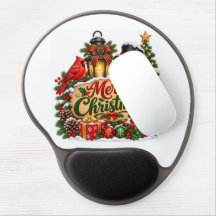 Merry Christmas Cardinal Snowman Lantern Holiday