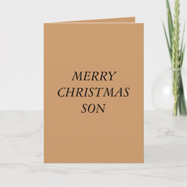 MERRY CHRISTMAS CARDS TO SON (Front)