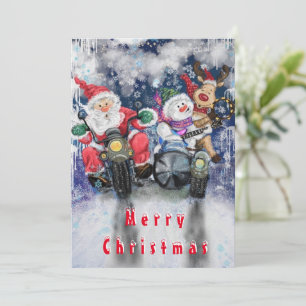 Merry Christmas Cards with Happy Friends - Funny