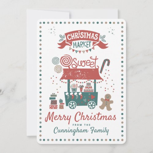 Merry Christmas Carnival Market Holiday Card