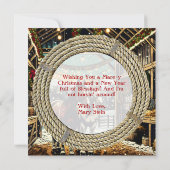 Merry Christmas Cartoon Horses Personalized (Back)