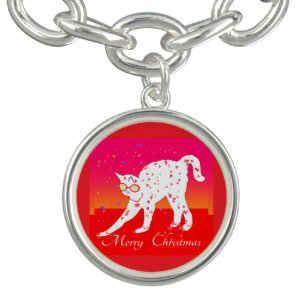 Merry Christmas Cat  Bracelet