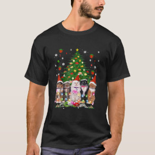 Merry Christmas Cats - Meowy Family Cat Pajamas T-Shirt