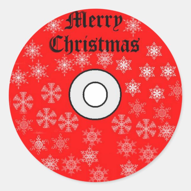Merry Christmas CD Sticker (Front)