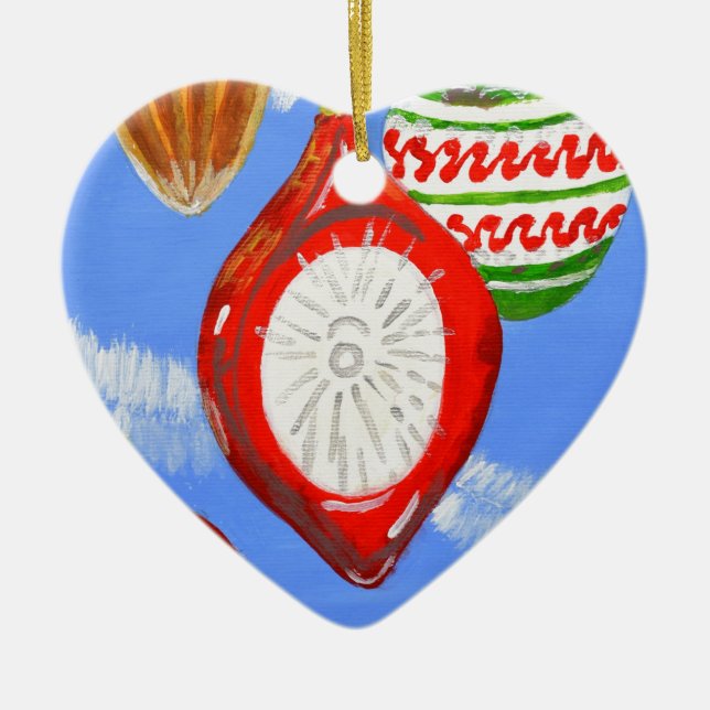 Merry Christmas Ceramic Ornament (Front)