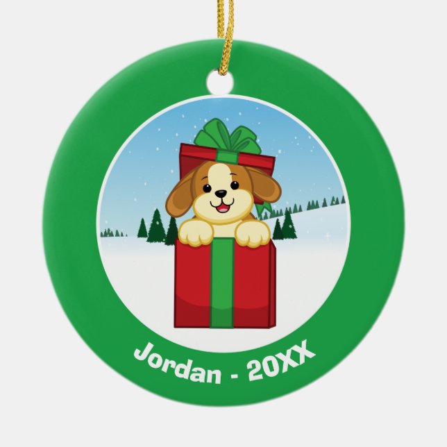 Merry Christmas! Ceramic Ornament (Front)