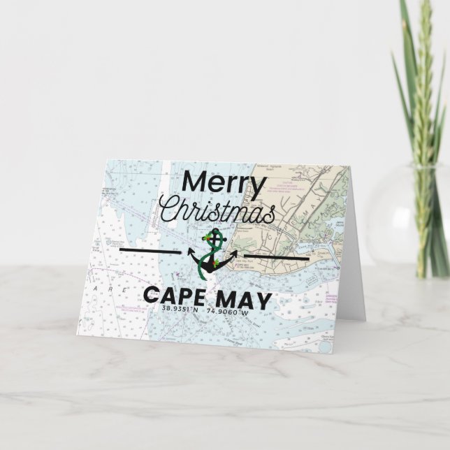 Merry Christmas Chart- Cape May Holiday Card (Front)