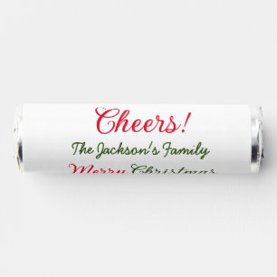 merry christmas cheers add family name text photo  breath savers® mints