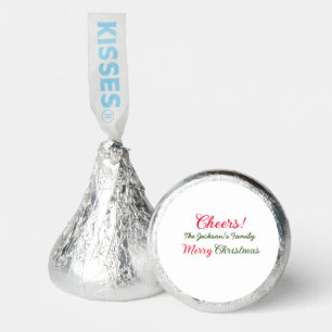 merry christmas cheers add family name text photo hershey®'s kisses®