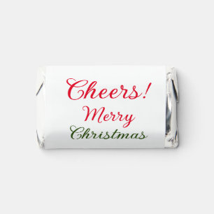 merry christmas cheers add family name text photo hershey's miniatures