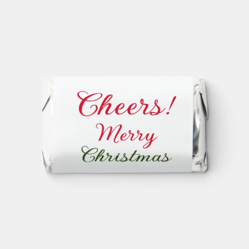 merry christmas cheers add family name text photo  hersheys miniatures