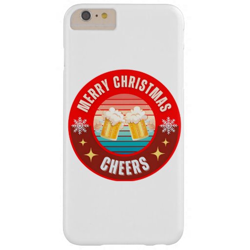 Merry Christmas Cheers Barely There iPhone 6 Plus Case