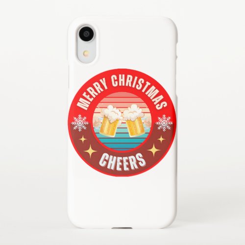 Merry Christmas Cheers iPhone XR Case
