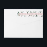 Merry Christmas Chic Modern Sage Holiday Greenery Wrap Around Label<br><div class="desc">Celebrate the magical and festive holiday season with our custom holiday wrap around labels. Our modern, chic and elegant holiday design features a beautiful elegant sage tropical holiday greenery foliage design with "Merry Christmas" Displayed in a blush pink banner. All illustrations contained in this elegant, sage holiday greenery and blush...</div>