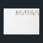 Merry Christmas Chic Modern Sage Holiday Greenery Wrap Around Label<br><div class="desc">Celebrate the magical and festive holiday season with our custom holiday wrap around labels. Our modern, chic and elegant holiday design features a beautiful elegant sage tropical holiday greenery foliage design with "Merry Christmas" Displayed in a blush pink banner. All illustrations contained in this elegant, sage holiday greenery and blush...</div>
