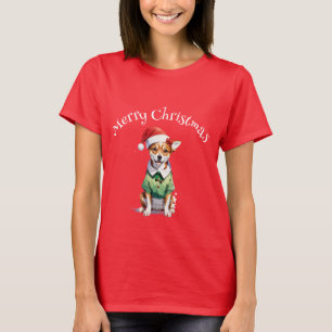 Merry Christmas Chihuahua Elf T-Shirt