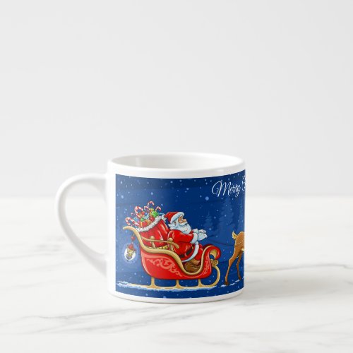 Merry Christmas Childs Cup Add Name _ Santa Claus