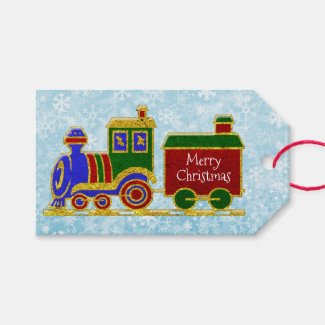 Merry Christmas Choo Choo Gift Tags