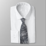 Merry Christmas Christian Calligraphy Chalkboard Tie<br><div class="desc">We say 'Merry Christmas' very often during the season, but sometimes we tend to forget where this greeting actually originates from. Here is a wonderfully elegant piece of custom hand lettering in the fashionable chalkboard look to give a gentle nudge back into the direction of Jesus. Professional calligraphy by Ivan...</div>