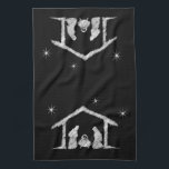 Merry CHRISTmas Christian Chalkboard Nativity Kitchen Towel<br><div class="desc">We say 'Merry Christmas' all the time, but often forget the origin of the words. This art features original hand lettering that in its unique design tells the story of Christmas, simply and elegantly in the fashionable chalkboard look. Show your CHRISTmas spirit to family and friends when they come over...</div>
