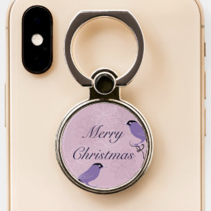 merry christmas, christmas,bird,flowers, nature, p phone ring stand