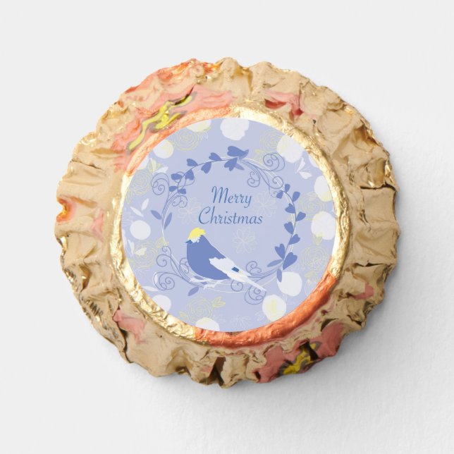 merry christmas, christmas,bird,flowers, nature, reese's peanut butter cups (Front)