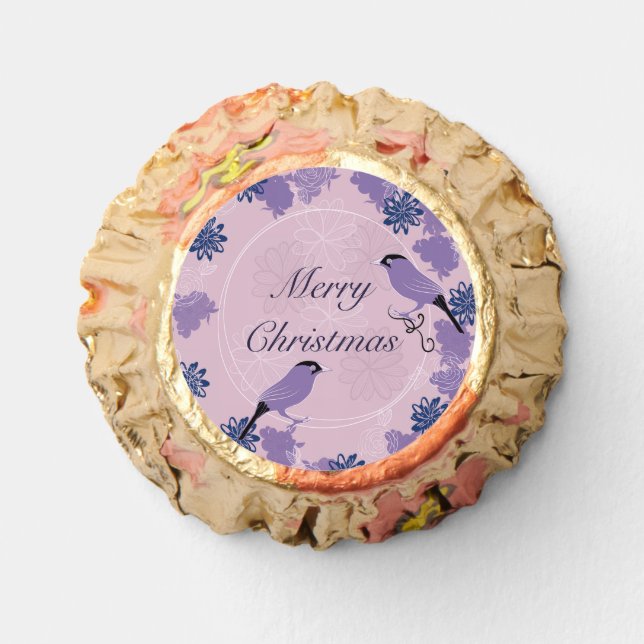 merry christmas, christmas,bird,flowers, nature, reese's peanut butter cups (Front)