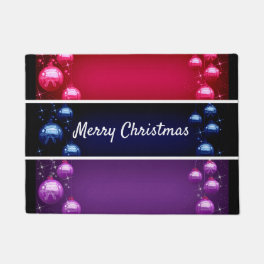 Merry Christmas Christmas Bulbs Door Mat