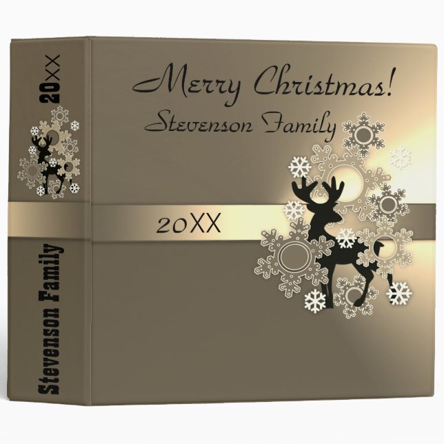 Merry Christmas, Christmas , Christmas photo album 3 Ring Binder (Front/Spine)
