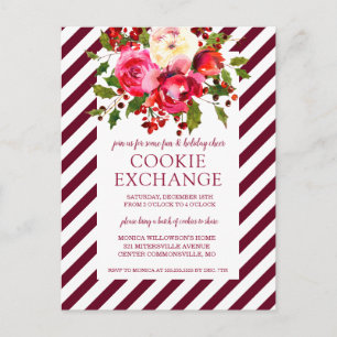 Merry Christmas   Christmas Cookie Exchange Holiday Postcard