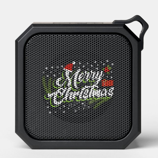 Merry Christmas - Christmas design Bluetooth Speaker (Front)