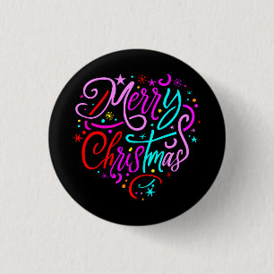 Merry Christmas - Christmas Designs  T-Shirt Button
