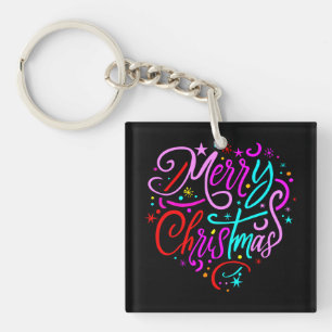 Merry Christmas - Christmas Designs T-Shirt Keychain