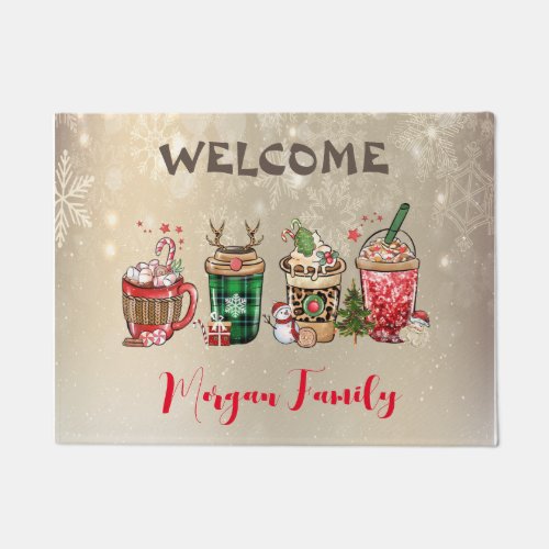 Merry ChristmasChristmas Drinks Doormat