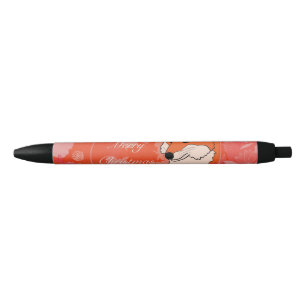 merry christmas, christmas,fox,flowers, nature, gi pen