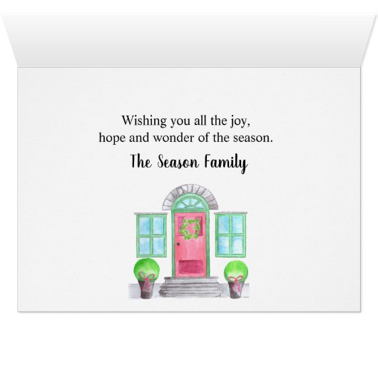Merry Christmas Christmas home (Inside Horizontal (Bottom))